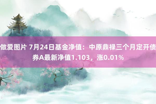 做爱图片 7月24日基金净值：中原鼎禄三个月定开债券A最新净值1.103，涨0.01%