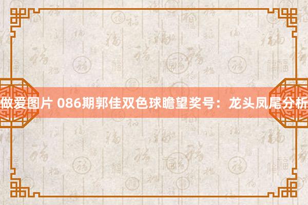 做爱图片 086期郭佳双色球瞻望奖号：龙头凤尾分析