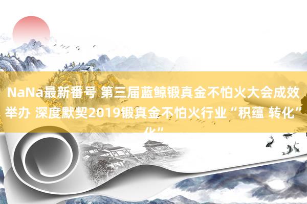 NaNa最新番号 第三届蓝鲸锻真金不怕火大会成效举办 深度默契2019锻真金不怕火行业“积蕴 转化”